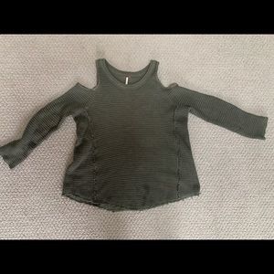 Free people cold shoulder sweater